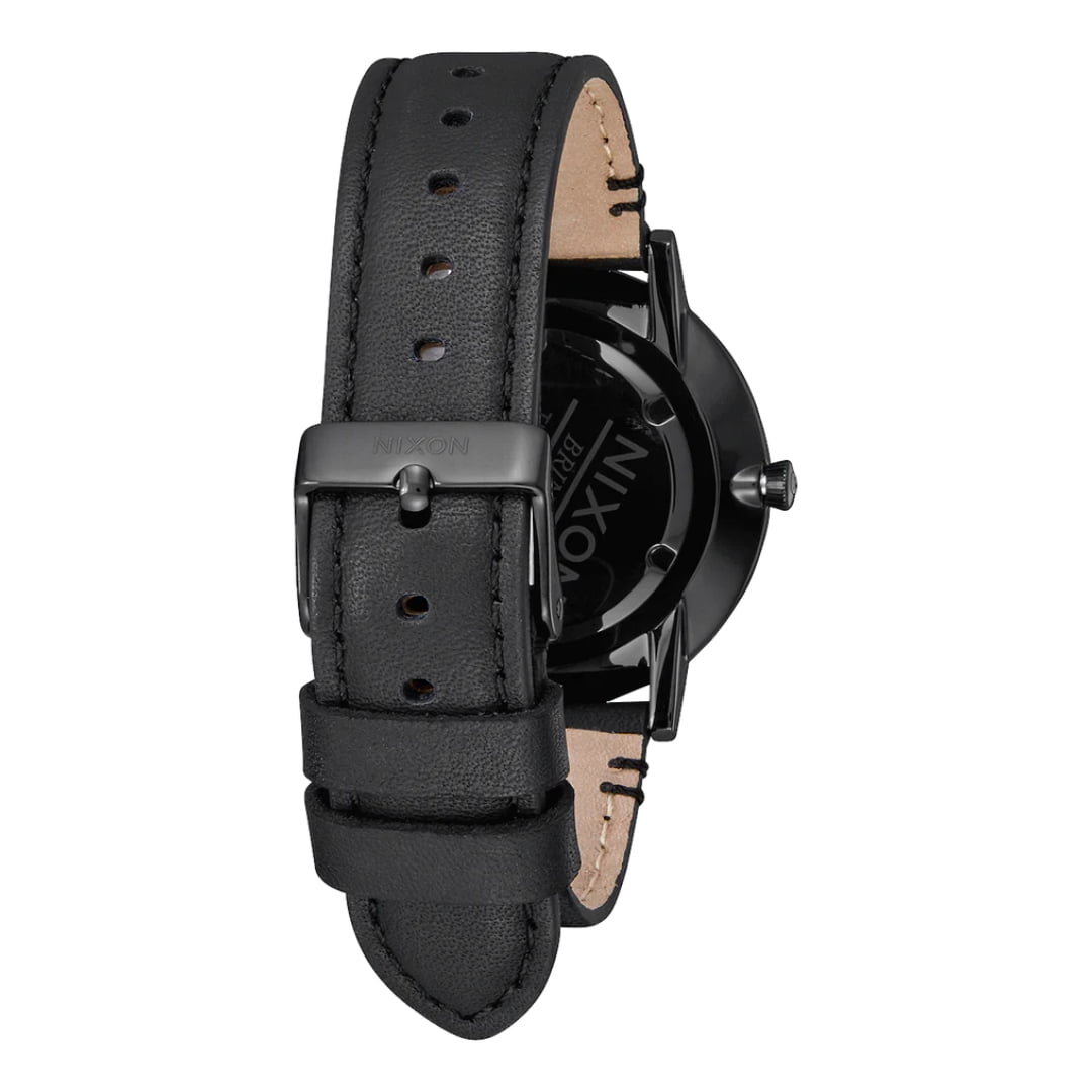 Montre Nixon Porter Leather All Black Gold - Insidshop.com