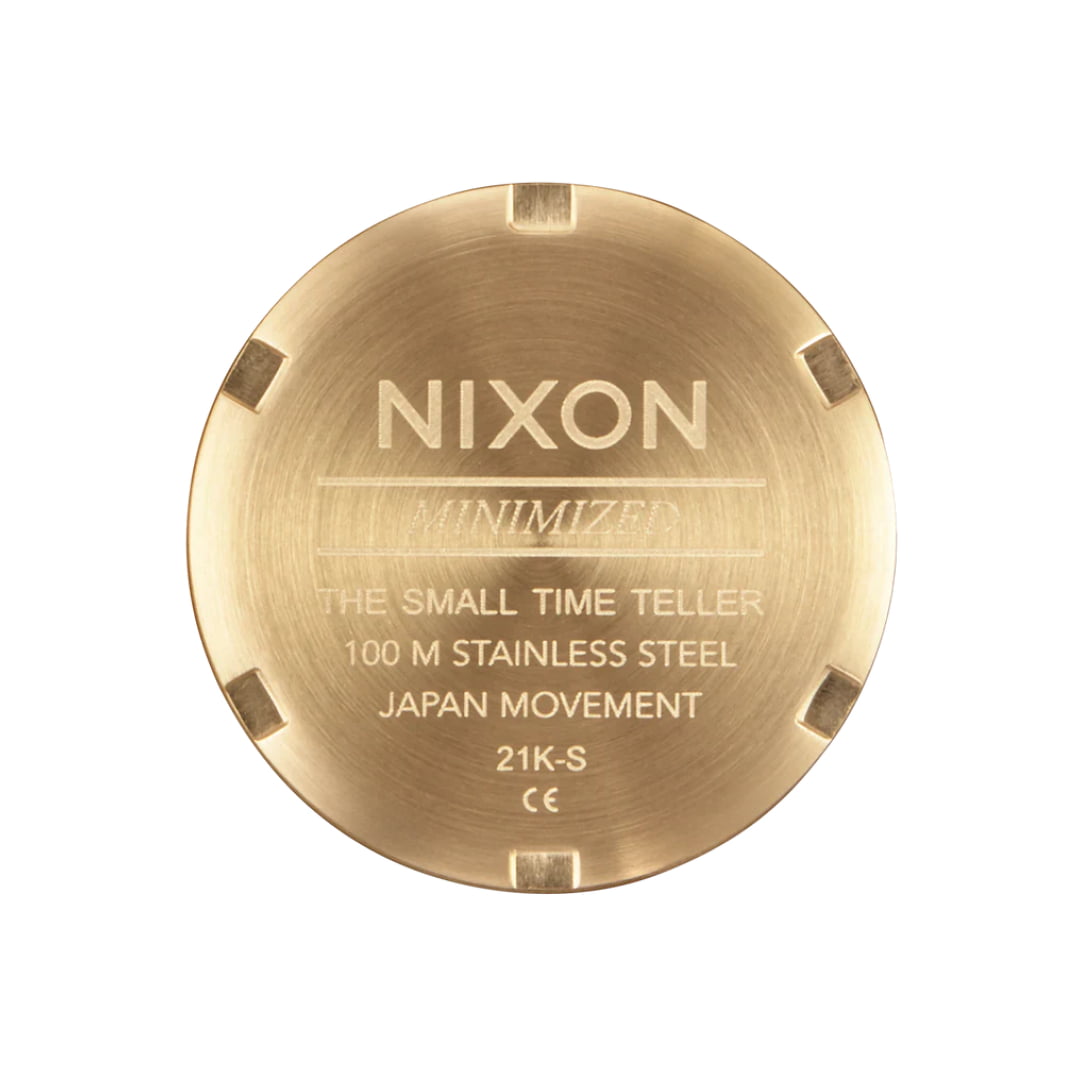 Montre Nixon Small Time Teller Light Gold Silver Vintage