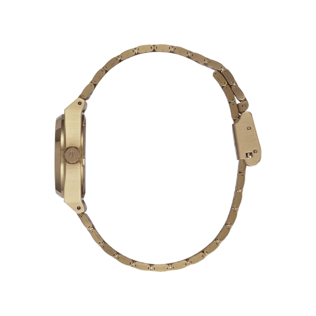 Montre Nixon Small Time Teller Light Gold Silver Vintage