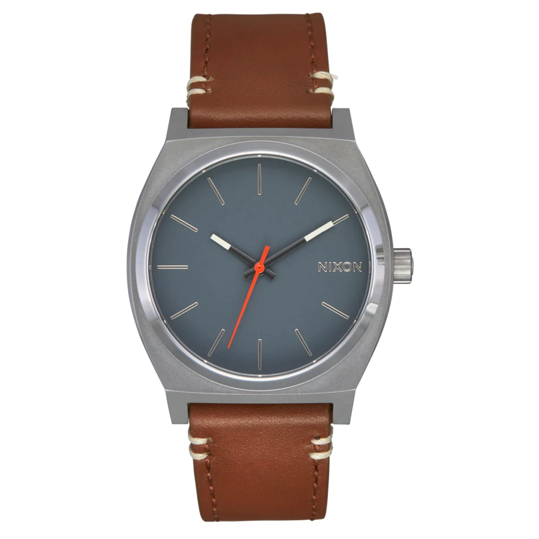 Montre Nixon Time Teller Leather Light Gunmetal Basalt