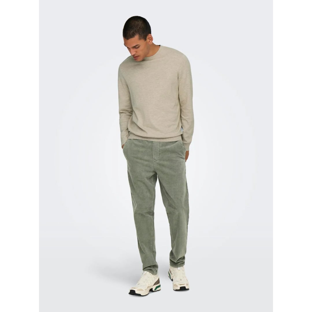 Pantalon Only & Sons Onslinus Taper Corduroy 0185 Castor