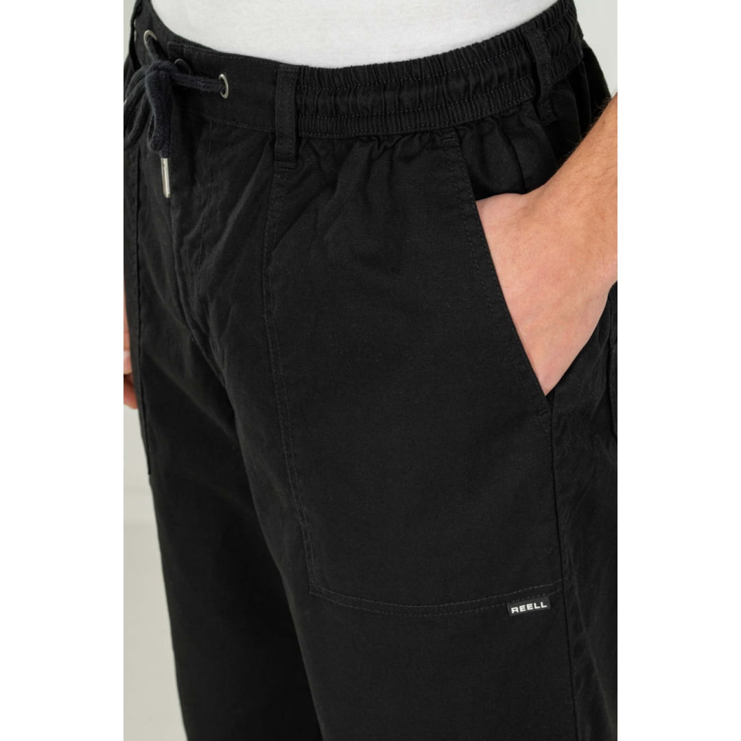 Pantalon Reell Reflex Air Black Linen - Insidshop.com