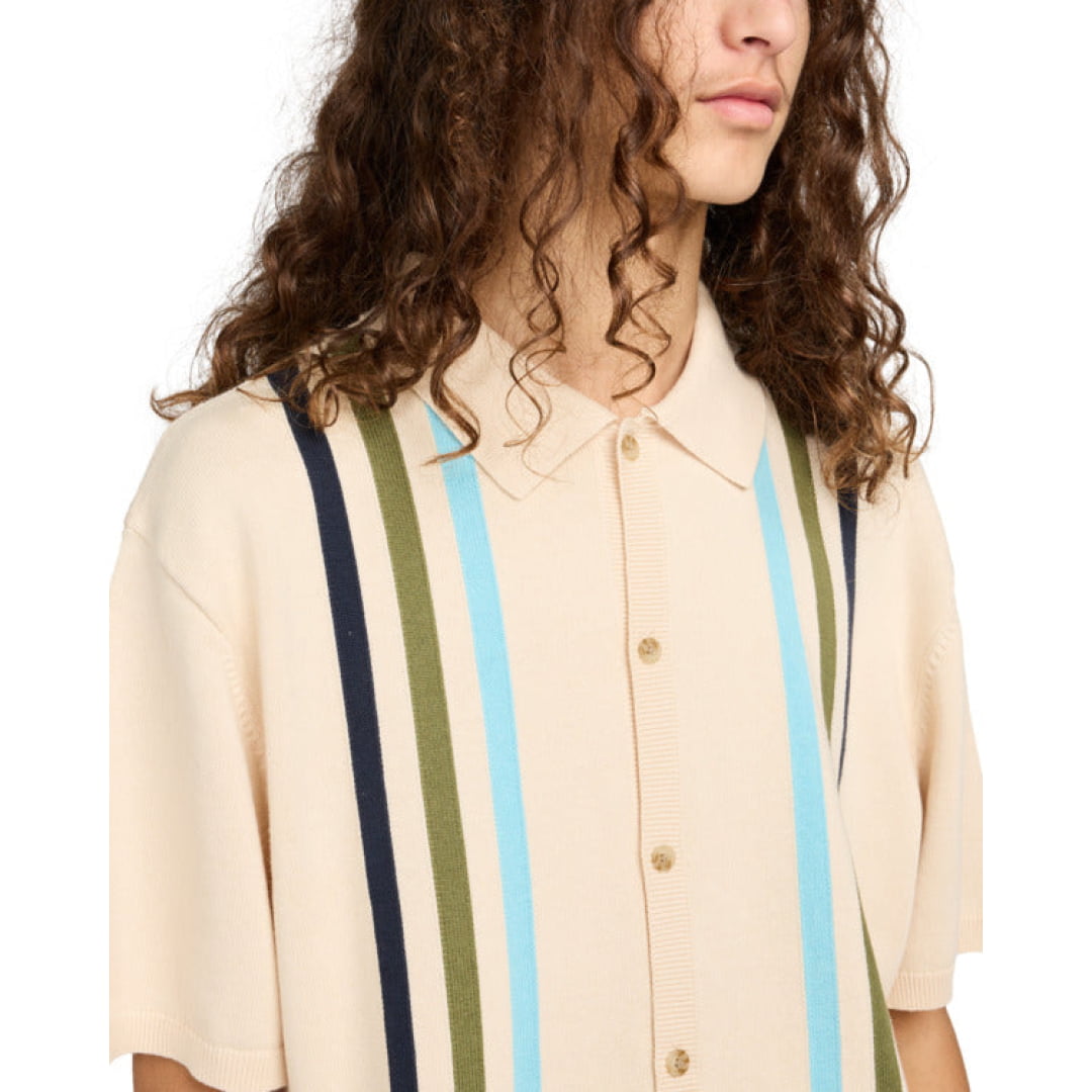 Polo Element Cotton Knit Oat Milk - Insidshop.com