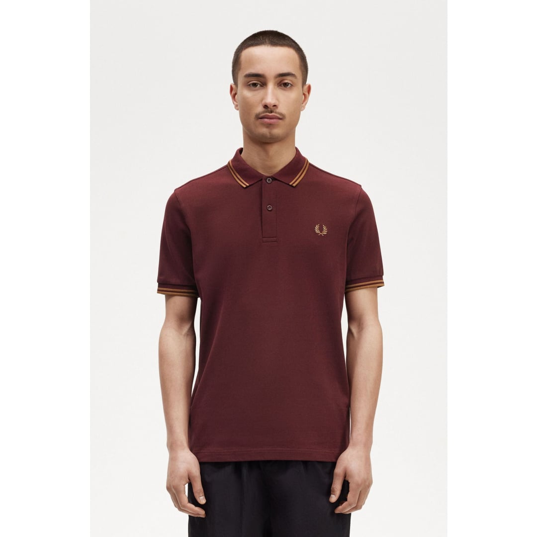 Polo Fred Perry Twin Tipped Oxyde Blood - Insidshop.com