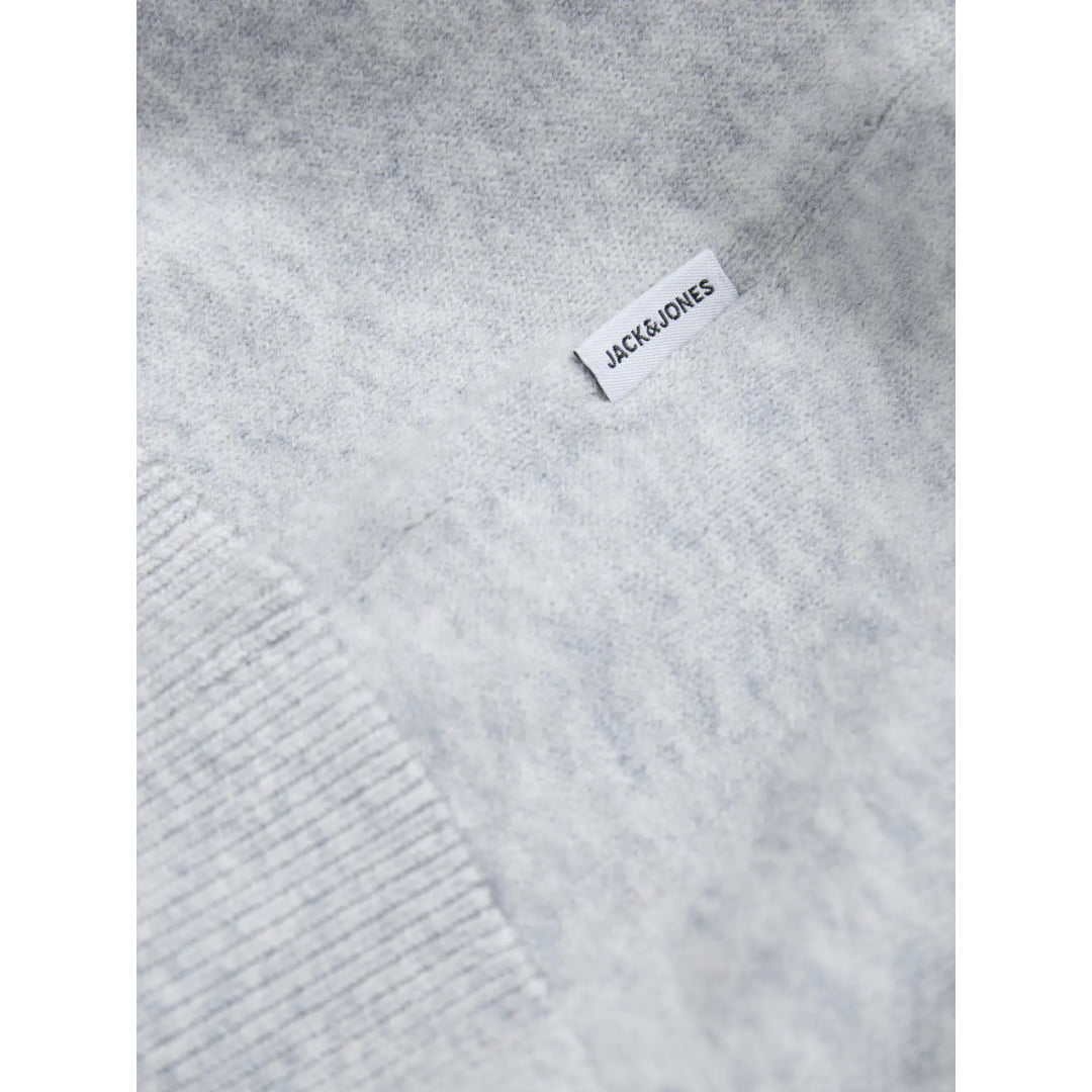 Pull Jack & Jones JJEPERFECT Wool Knit Crew Neck Light Grey