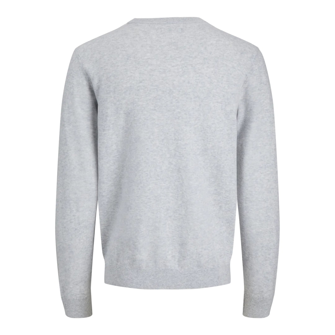Pull Jack & Jones JJEPERFECT Wool Knit Crew Neck Light Grey