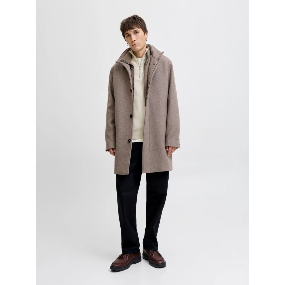 Pull Jack & Jones JPRBLAMILANO Stitch Knit Half Zip Cloud