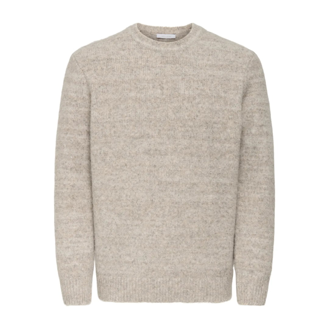 Pull Only & Sons Onsbay Reg Crew Knit Turtledove Silver