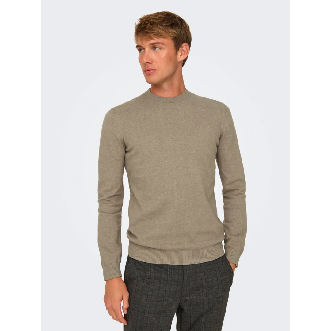 Pull Only & Sons Onsloui Reg 12 Desert Taupe Melange - Jack