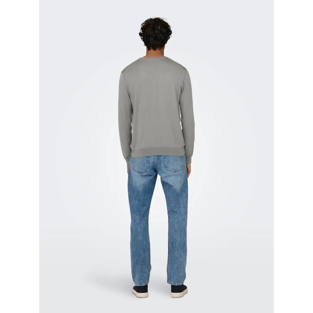 Pull Only & Sons Onswyler Life Reg 14 Crew Knit Gray