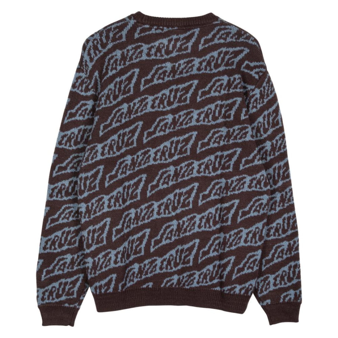 Pull Santa Cruz Knit Crew Creep Repeat Blackcurrant
