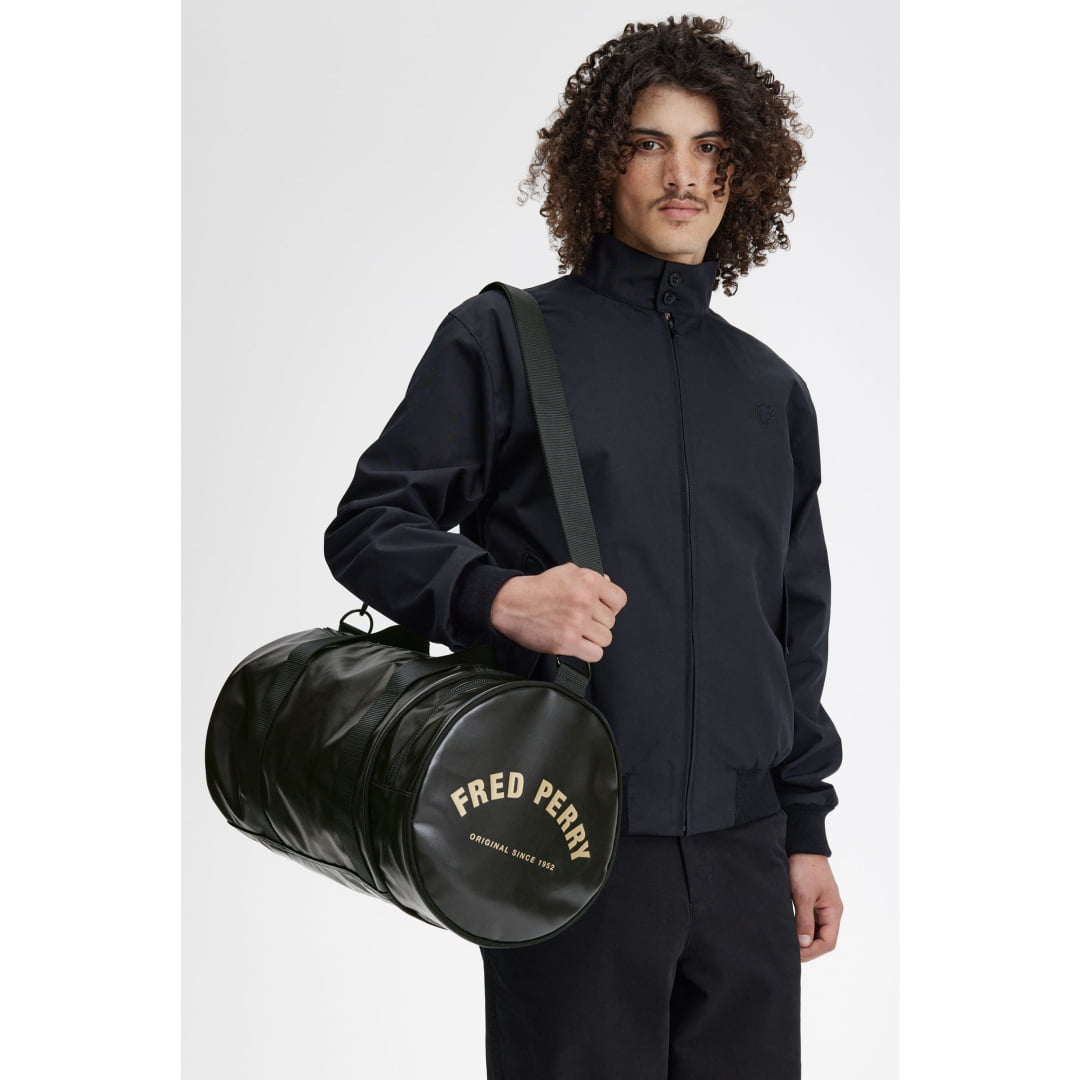 Sac de Sport Fred Perry Tonal Classic Barrel Black Gold