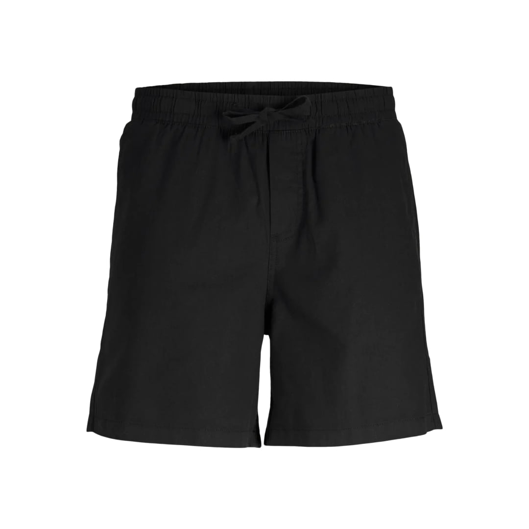 Short Jack & Jones JPSTJAIDEN Summer Linen Blend Black