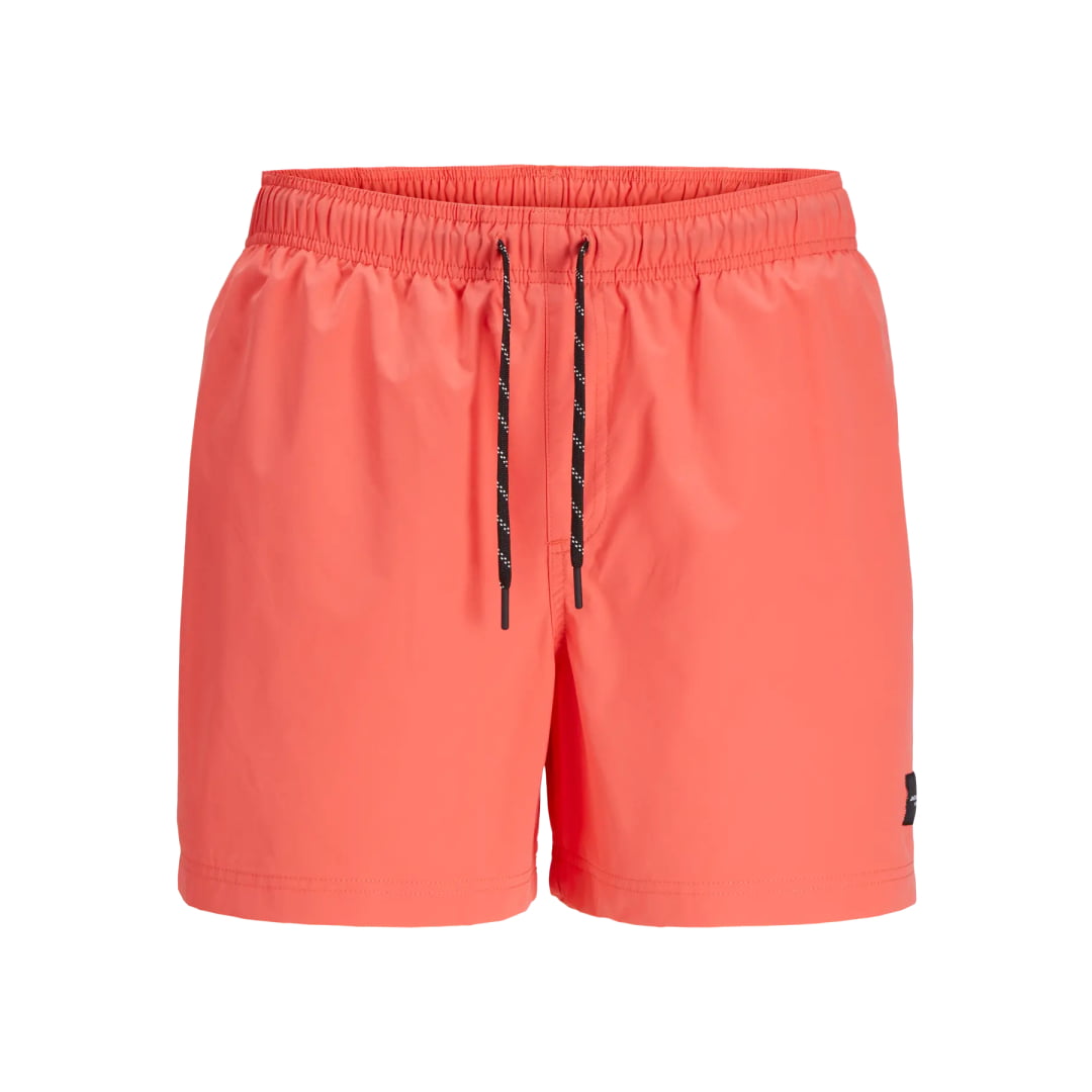 Short Jack & Jones JPSTMAUI JJSWIM Seersucker AKM Hot Coral