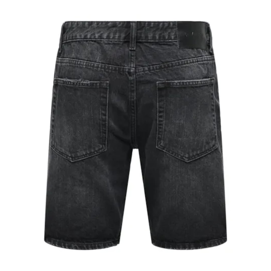 Short Only & Sons Onsedge Ecru 2047 TAI Black Denim - Tai