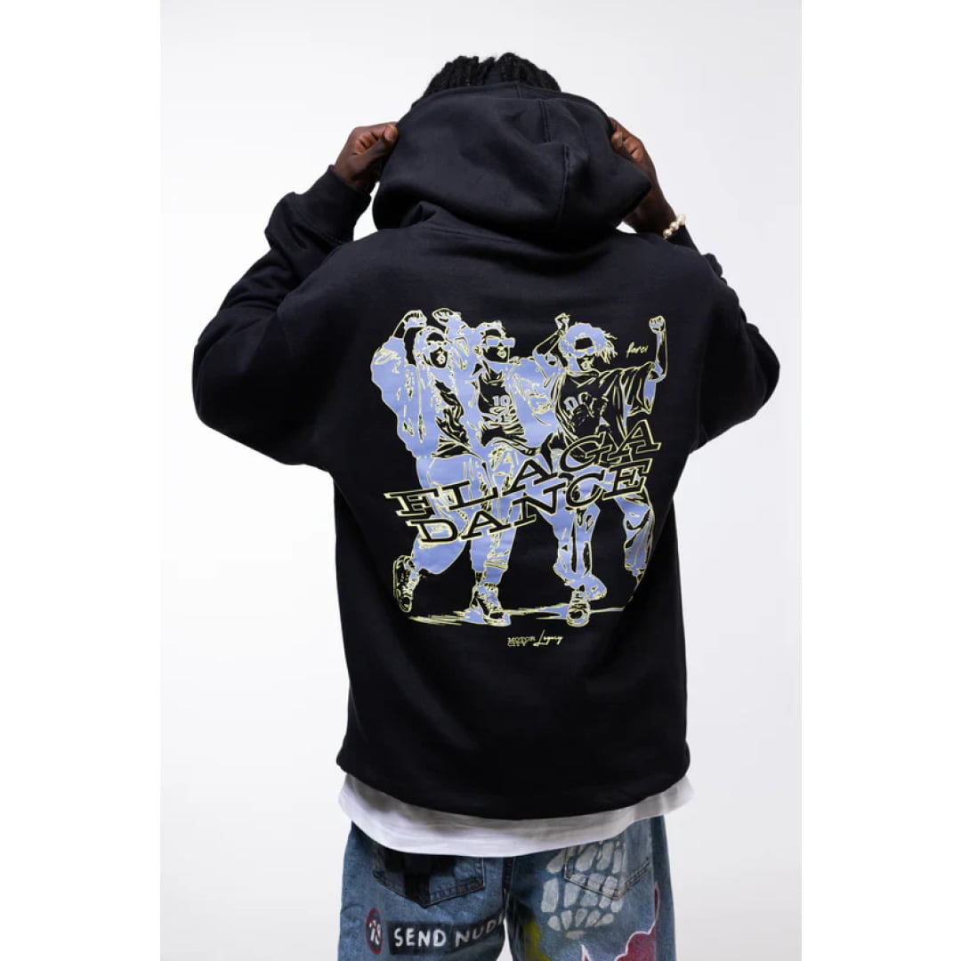 Sweat à Capuche Farci Flaga Black Insidshop.com