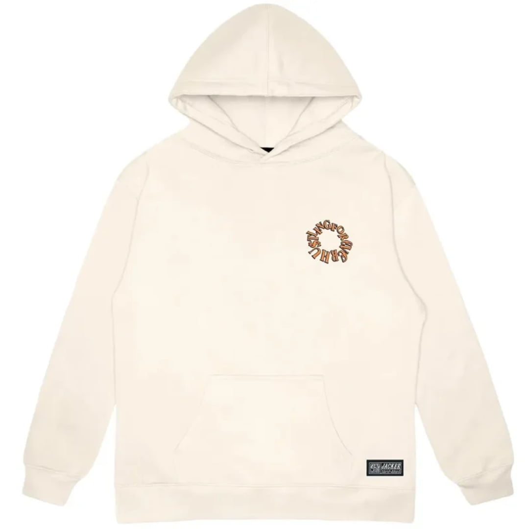 Sweat à Capuche Jacker Crime Time Beige - Insidshop.com