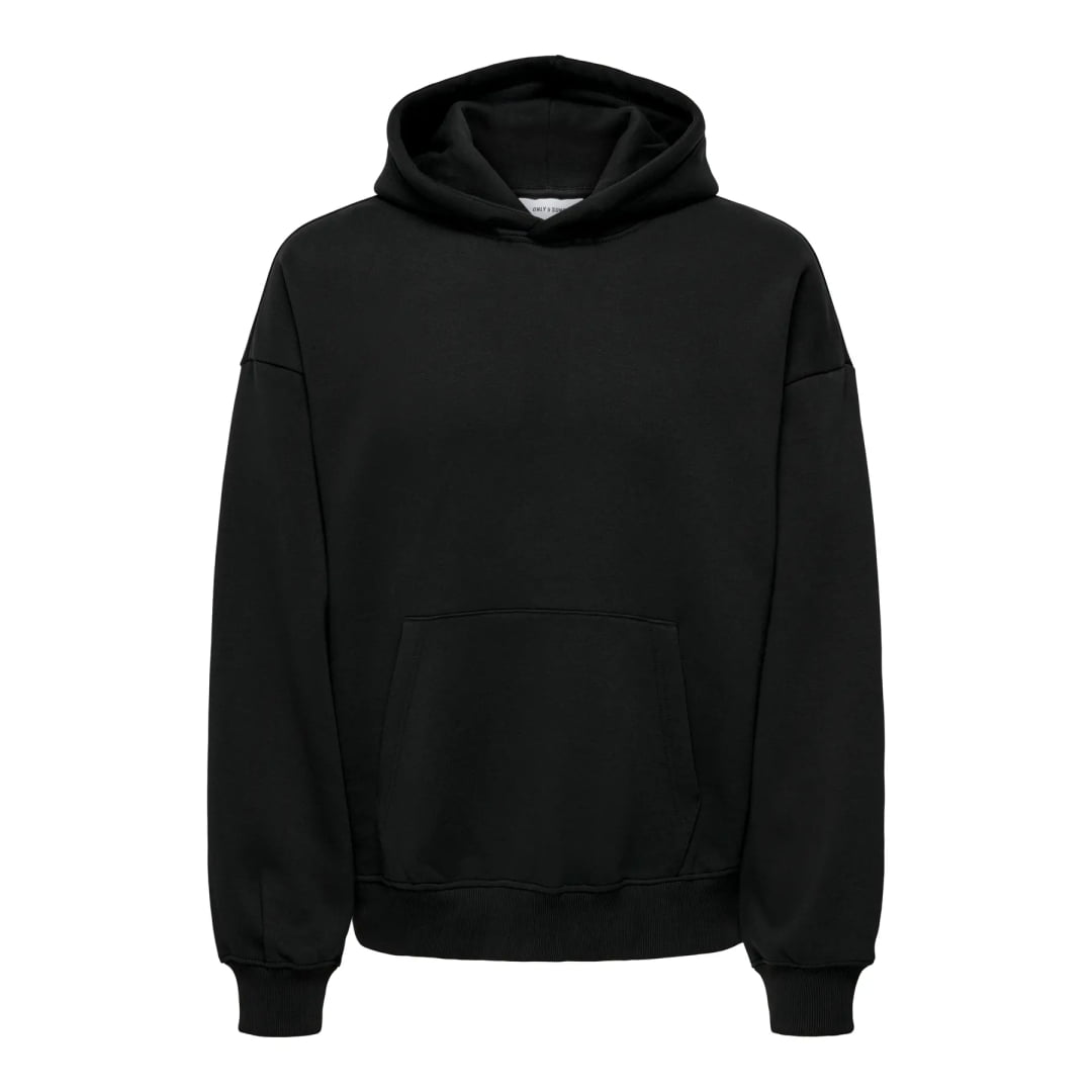 Sweat à Capuche Only & Sons Onsturner Life VTG Black - Vtg
