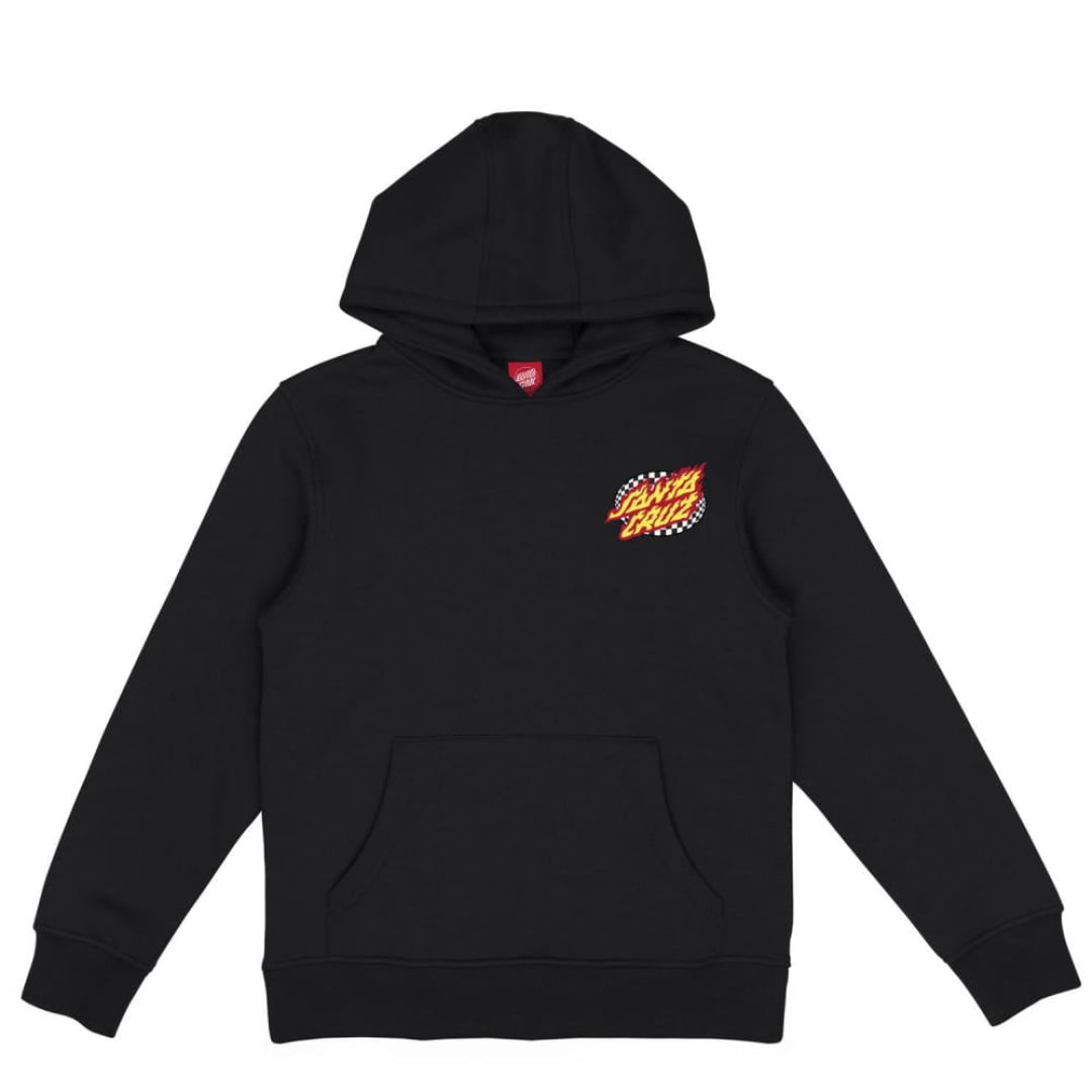 Sweat à Capuche Santa Cruz Youth Goal Flame Black
