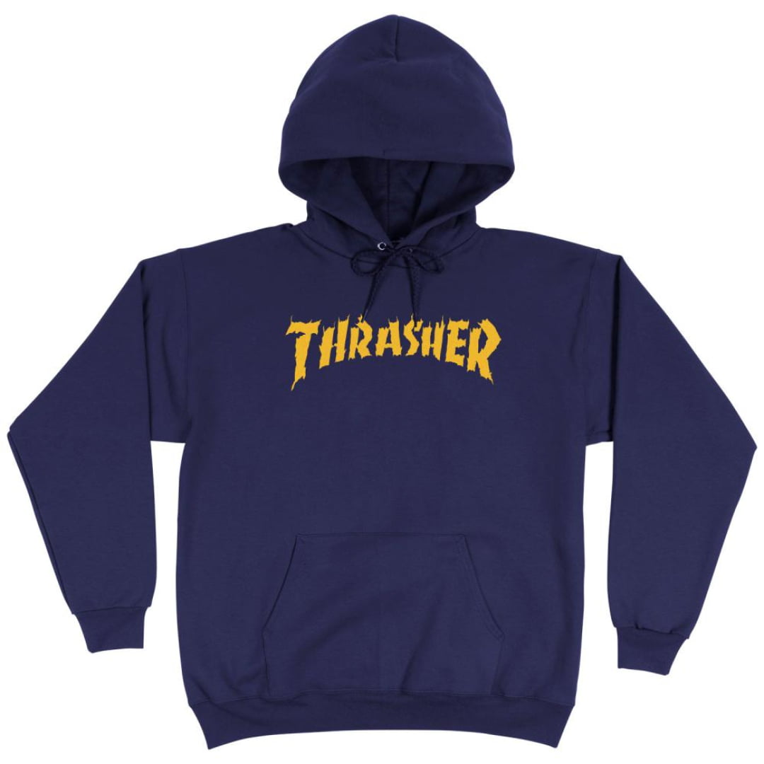 Sweat à Capuche Trasher Burn It Down Navy - Insidshop.com