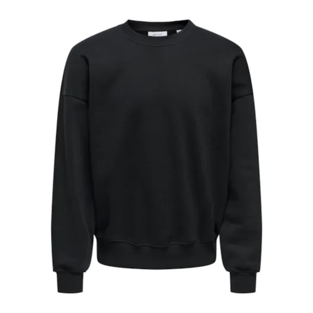 Sweat Col Rond Only & Sons Onsturner Life VTG Black - Vtg