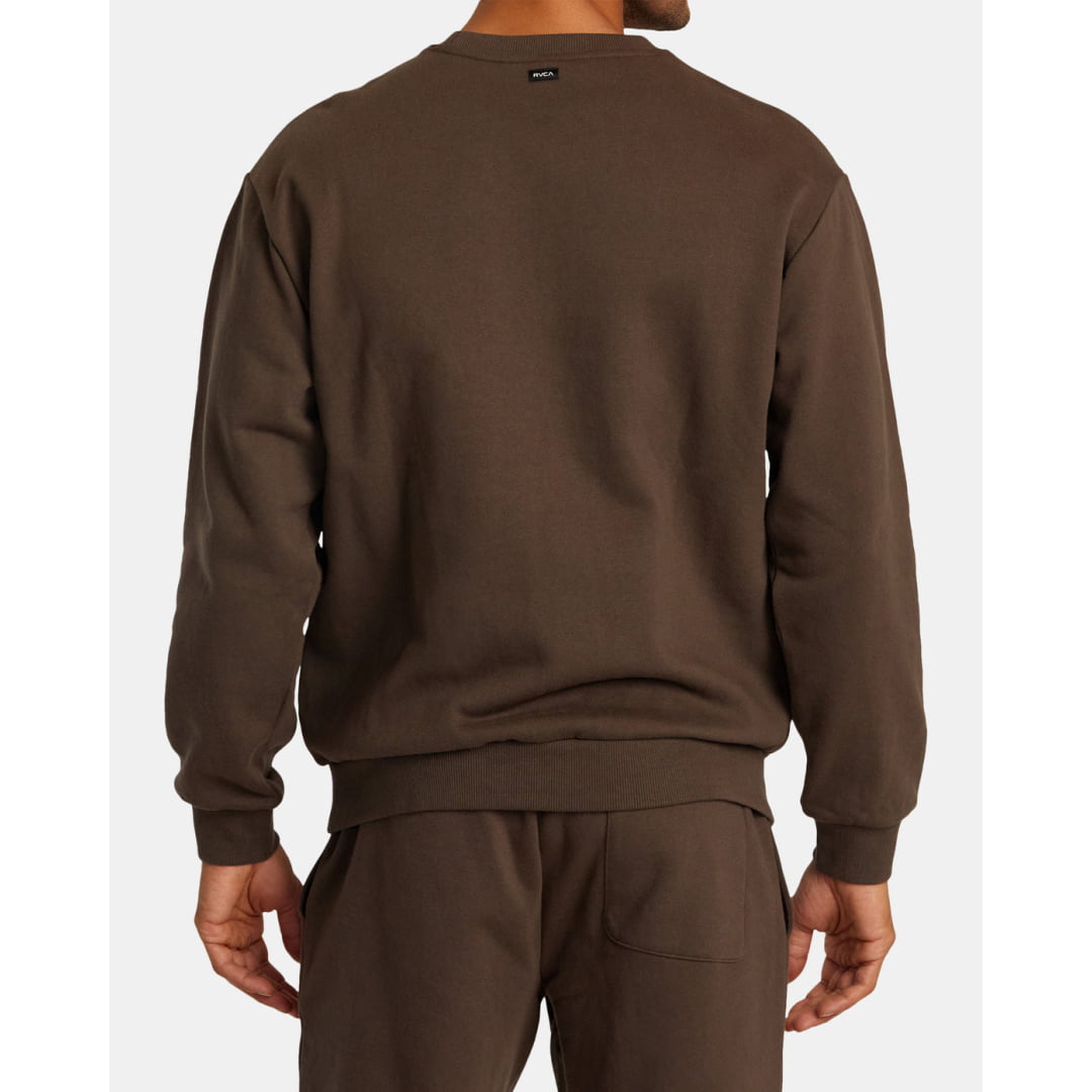 Sweat Col Rond RVCA VA Essential Mocha - Rvca Va
