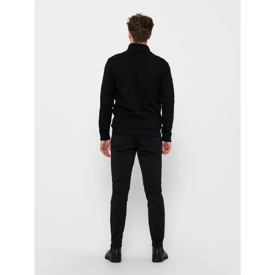 Sweat Zippé Only & Sons Onsceres Half Zip Black