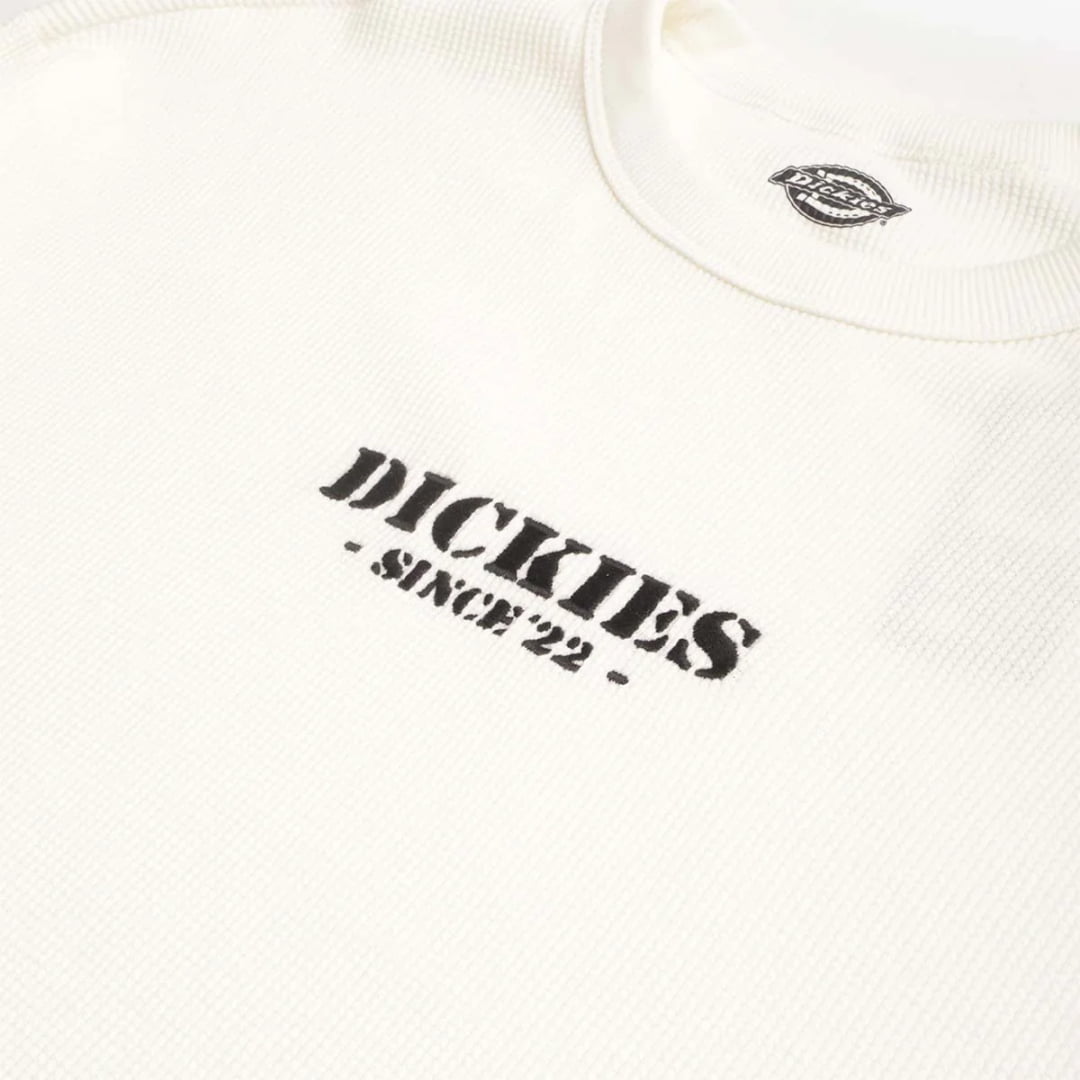T-shirt Dickies LS Waffle Egret - Ls - Insidshop.com
