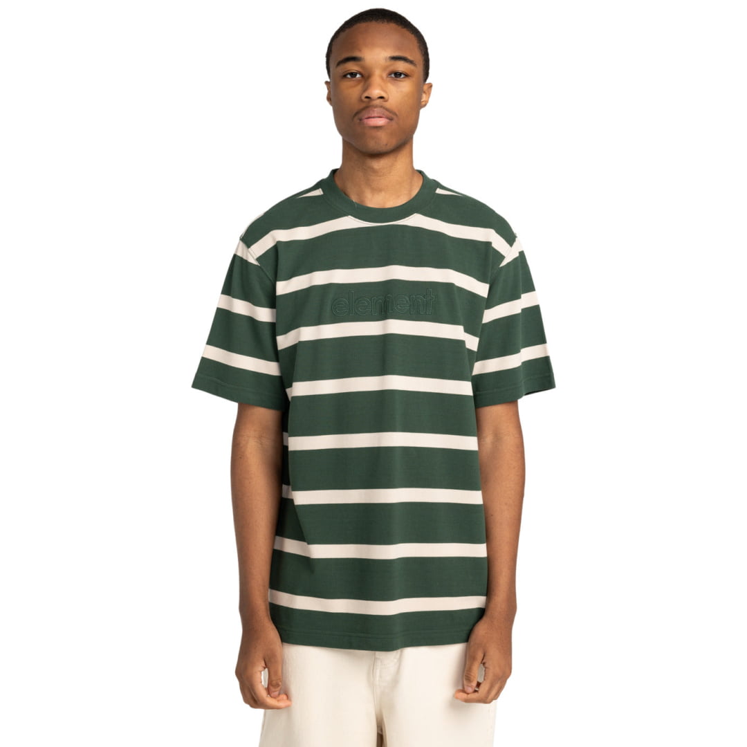 T-shirt Element Yacht Club SS Oat Milk Jungle Green - Ss