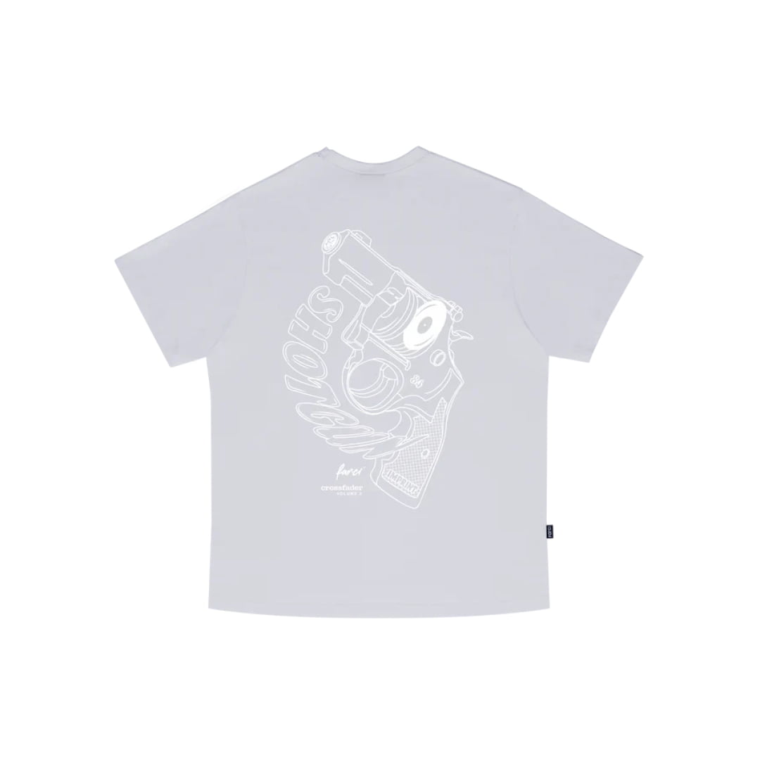 T-shirt Farci Shotgun Grey - White - Insidshop.com