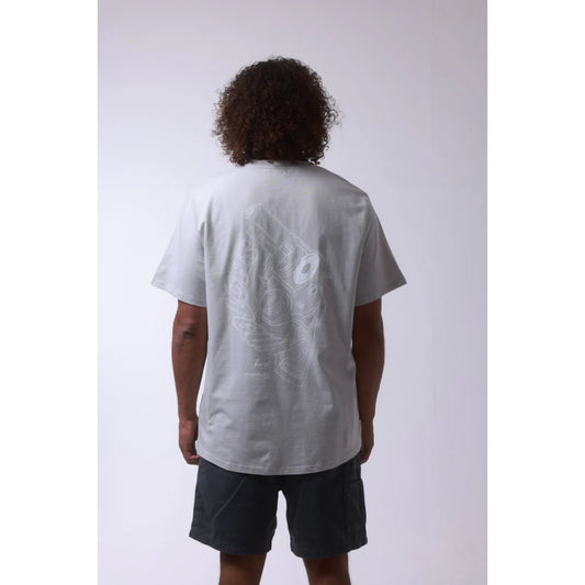 T-shirt Farci Shotgun Grey - White - Insidshop.com