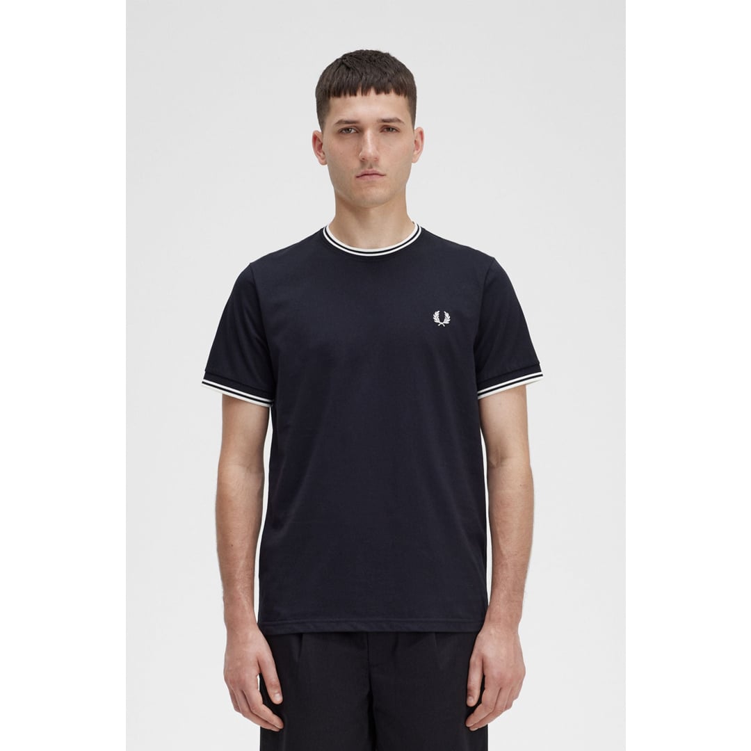T-shirt Fred Perry Twin Tipped Black - Insidshop.com