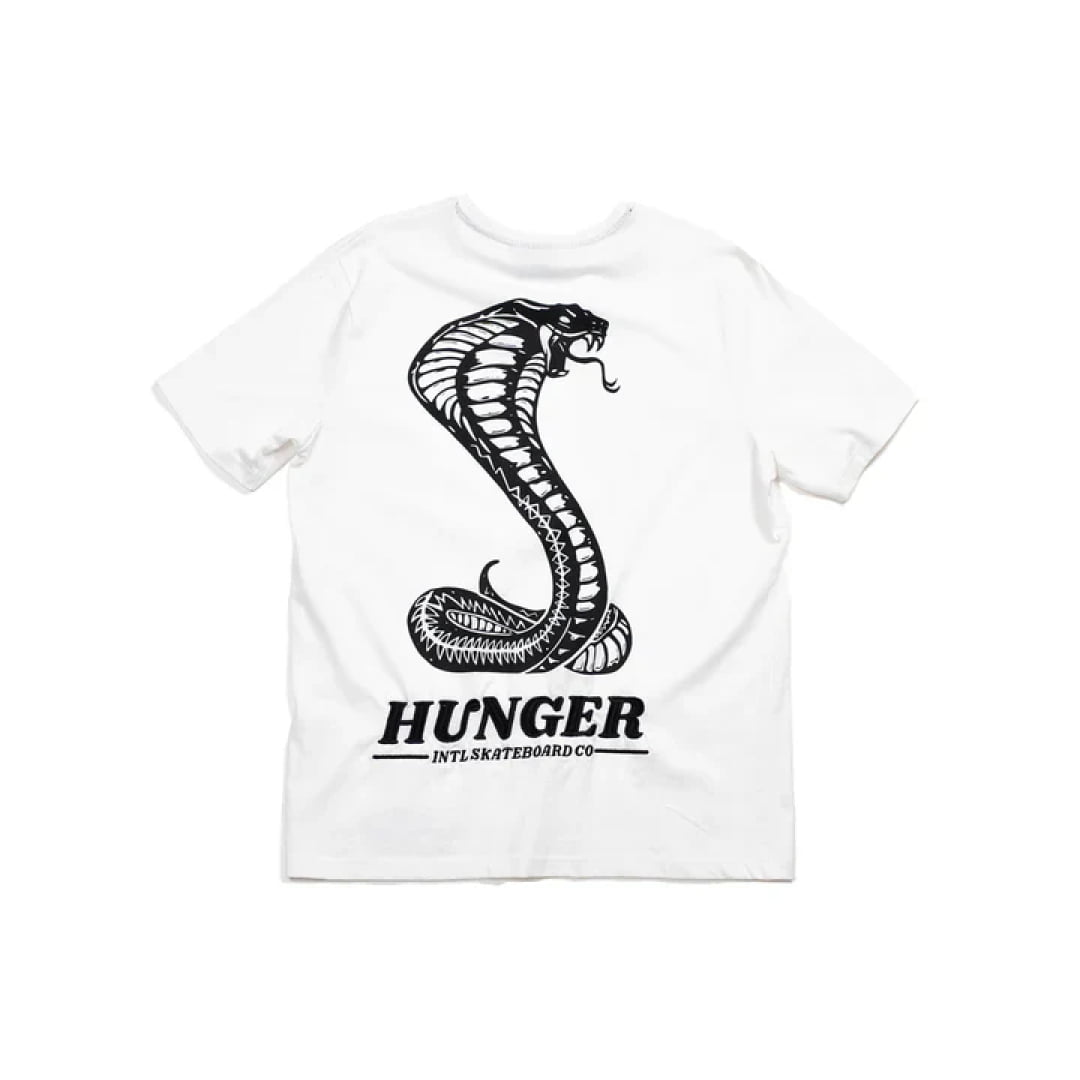 T-shirt HUNGER Cobra White - Hunger Félix Black