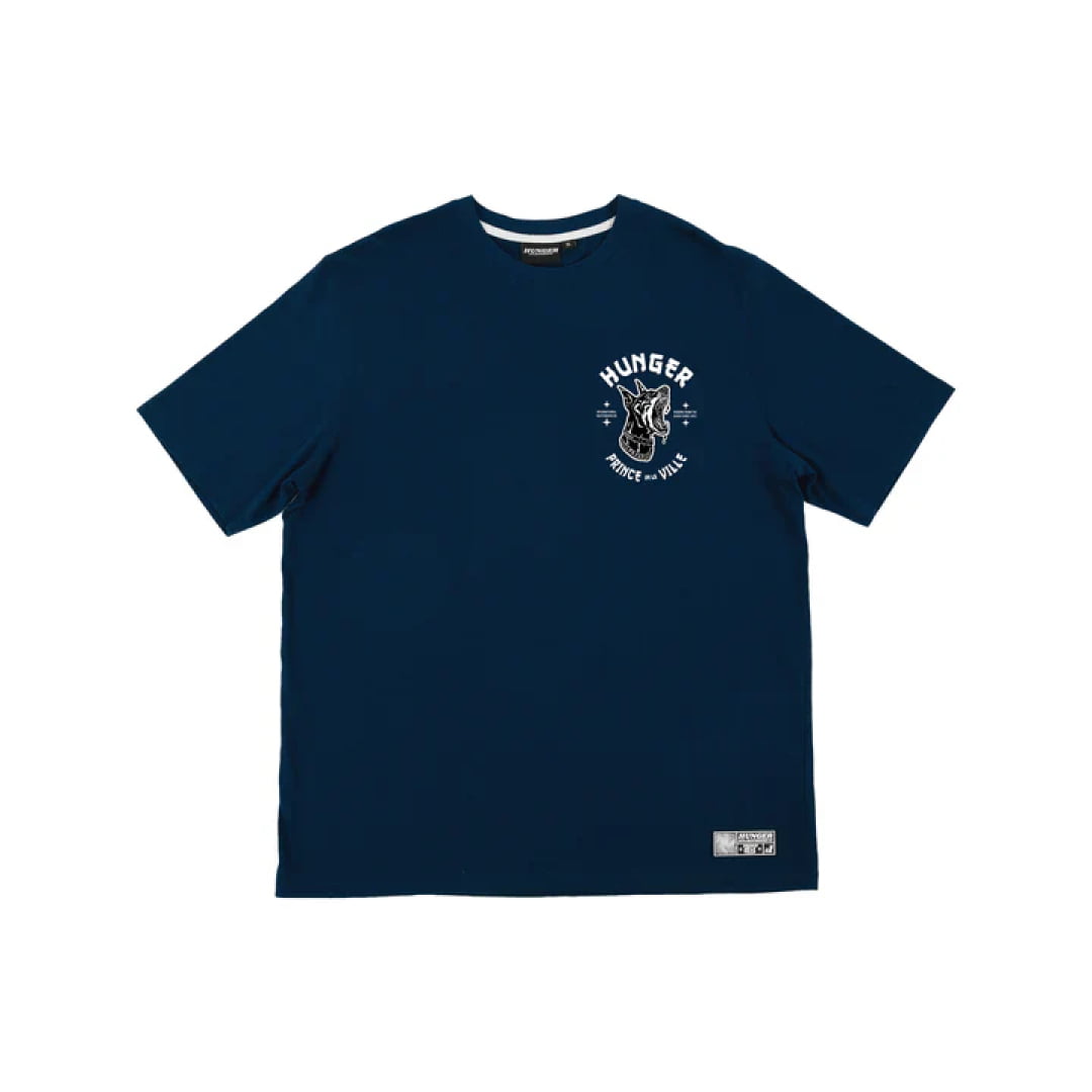 T-shirt HUNGER Sasha Navy Blue - Hunger Félix Black