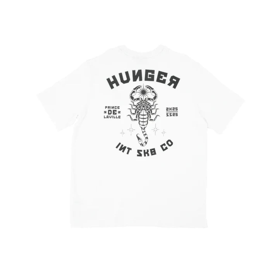 T-shirt HUNGER Scorpion White - Hunger Félix Black