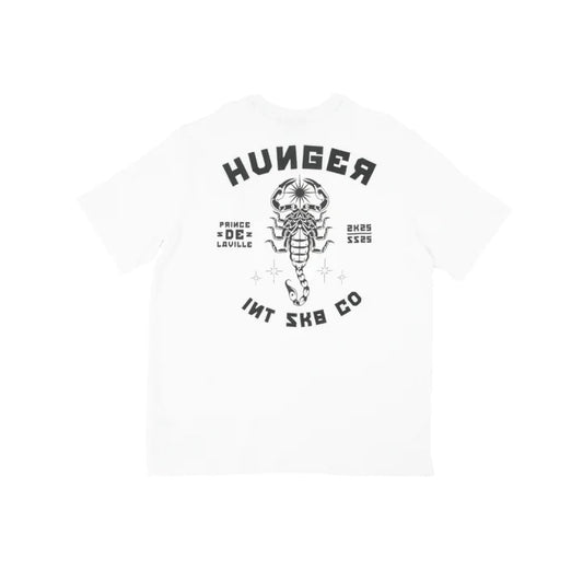 T-shirt HUNGER Scorpion White - Hunger Félix Black