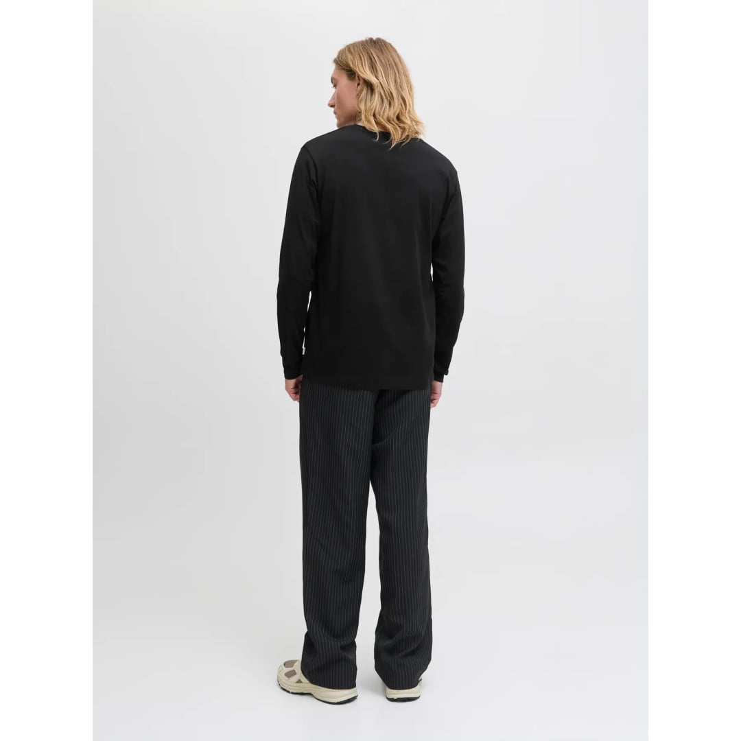 T shirt Jack & Jones JJEOrganic LS Basic Black Shirt