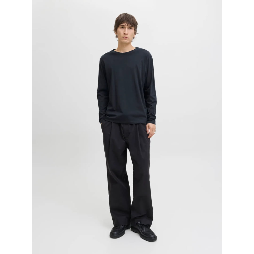 T shirt Jack & Jones JJEOrganic LS Basic Navy Blazer Shirt