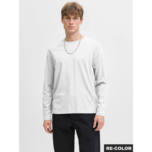 T shirt Jack & Jones JJEOrganic LS Basic White Shirt