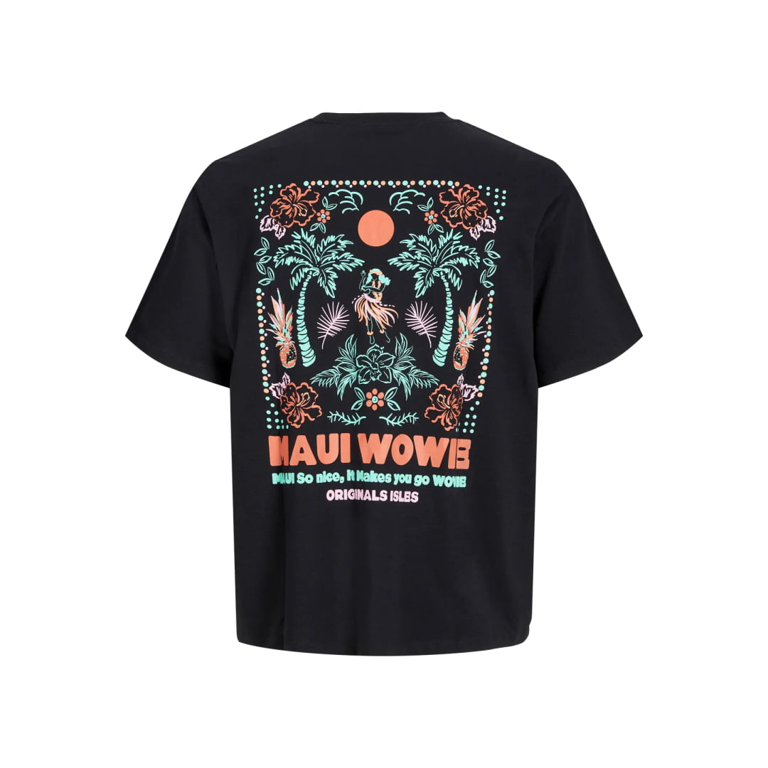 T-Shirt Jack & Jones JORWOWIE TG Black - T-shirt Jorwowie
