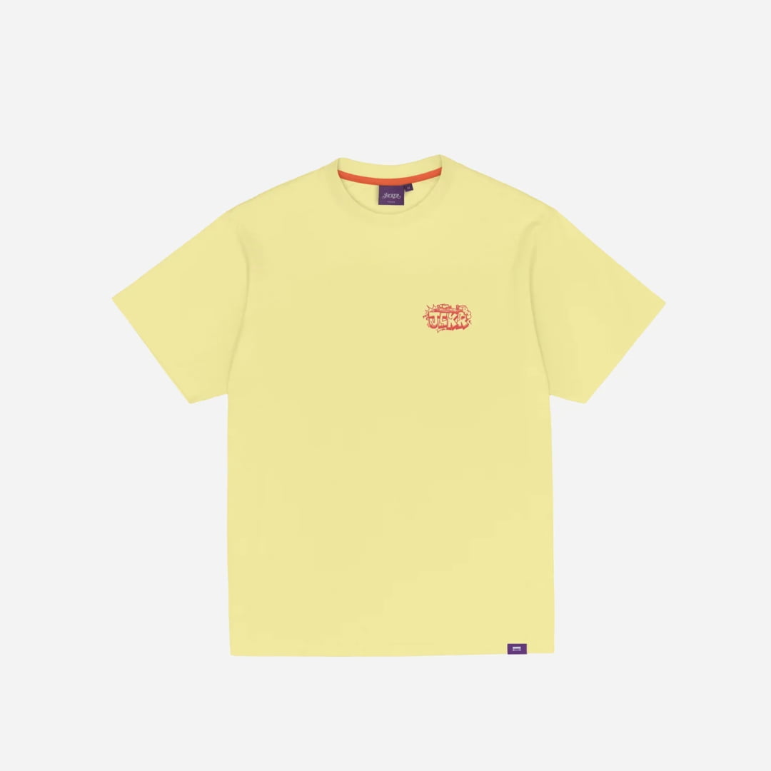 T-shirt Jacker C.R.E.A.M Yellow - Inferno Black Washed