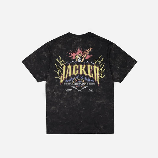T-shirt Jacker Inferno Black Washed - Insidshop.com