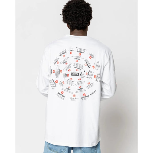 T-shirt LS Jacker Spiral Game White - Ls - Insidshop.com