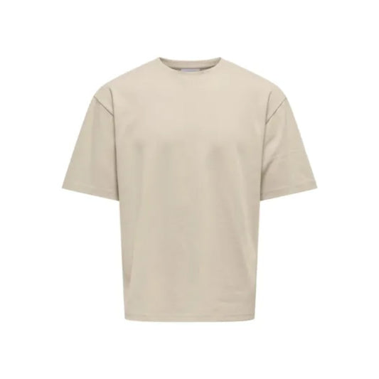 T-shirt Only & Sons Onscaspian Airflex Aut SS Silver Lining