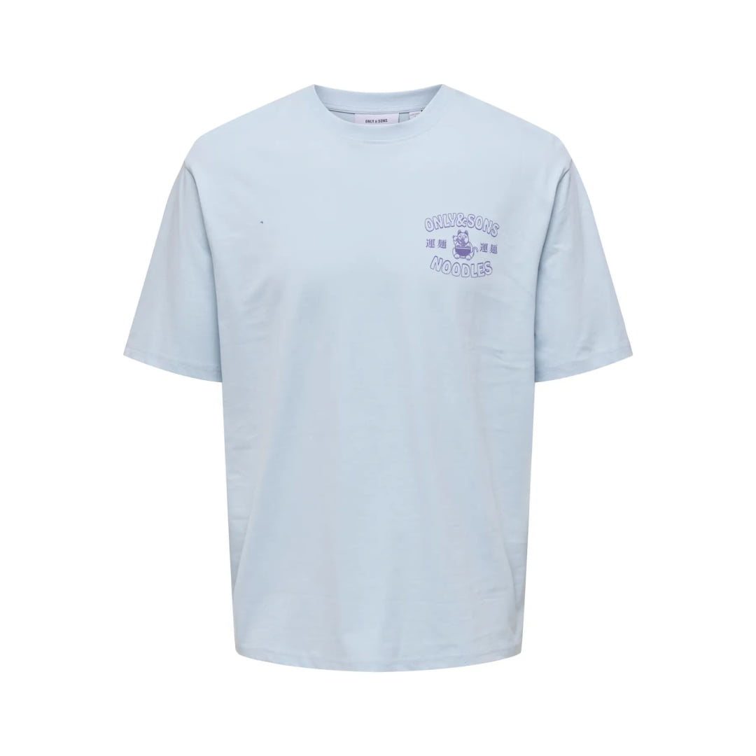T-shirt Only & Sons Onscatisfaction Logo Relax Cloud Dancer