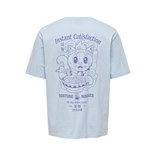 T-shirt Only & Sons Onscatisfaction Logo Relax Cloud Dancer