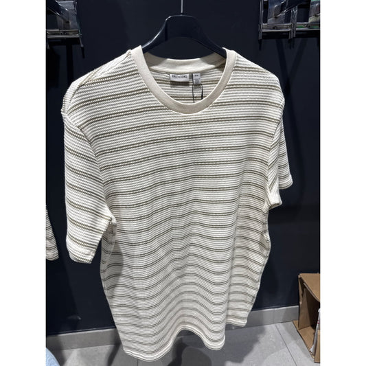 T-shirt Only & Sons Onsian Reg Stripe Struct Chinchilla