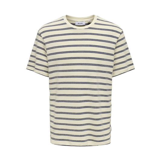 T-shirt Only & Sons Onsian Reg Stripe Struct Naval Academy