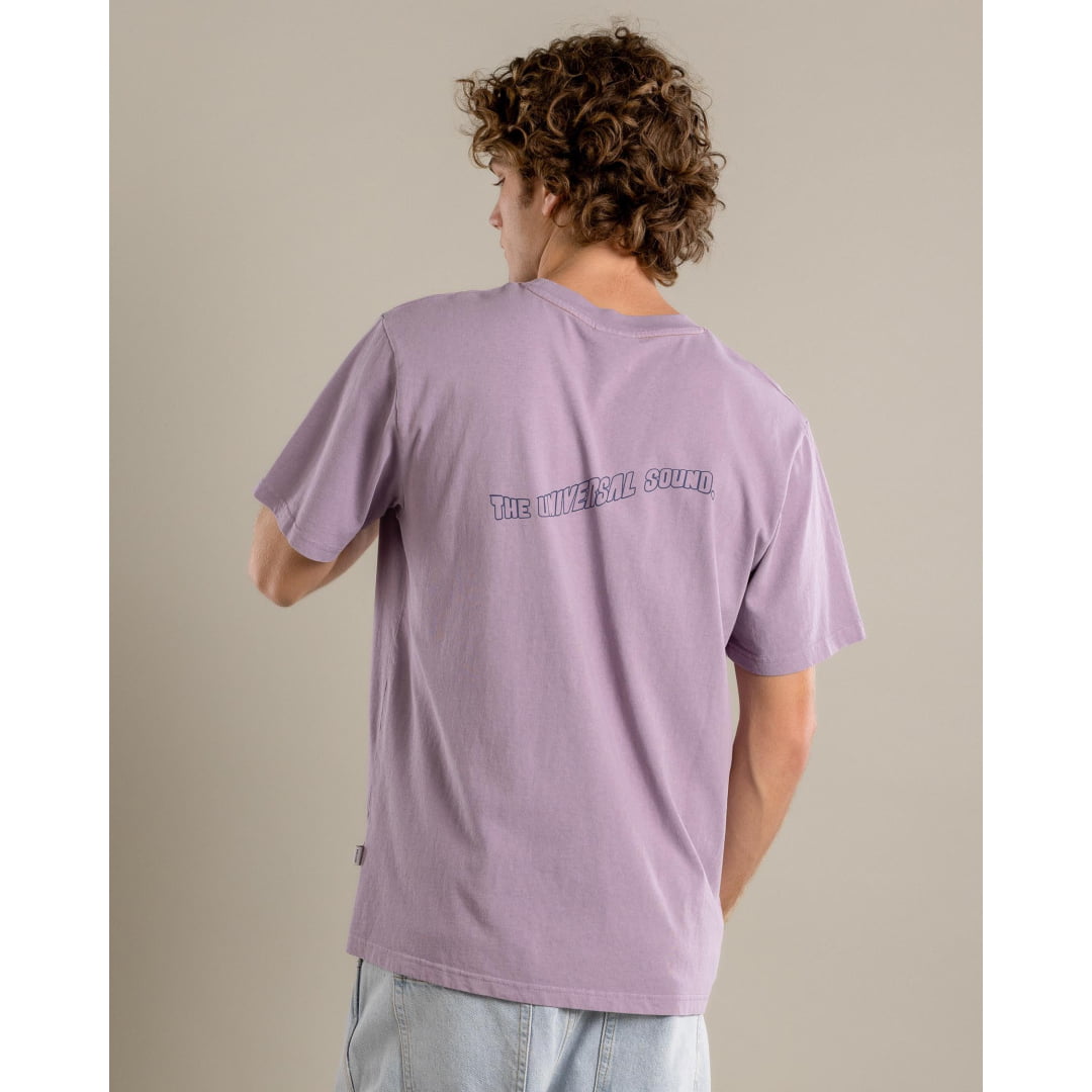 T-shirt Rhythm Universal Sound Plum - Insidshop.com