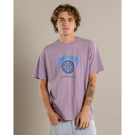 T-shirt Rhythm Universal Sound Plum - Insidshop.com